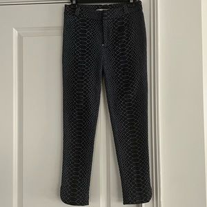 RACHEL BY RACHEL ROY - Blue Snake Print Ankle Length Pants